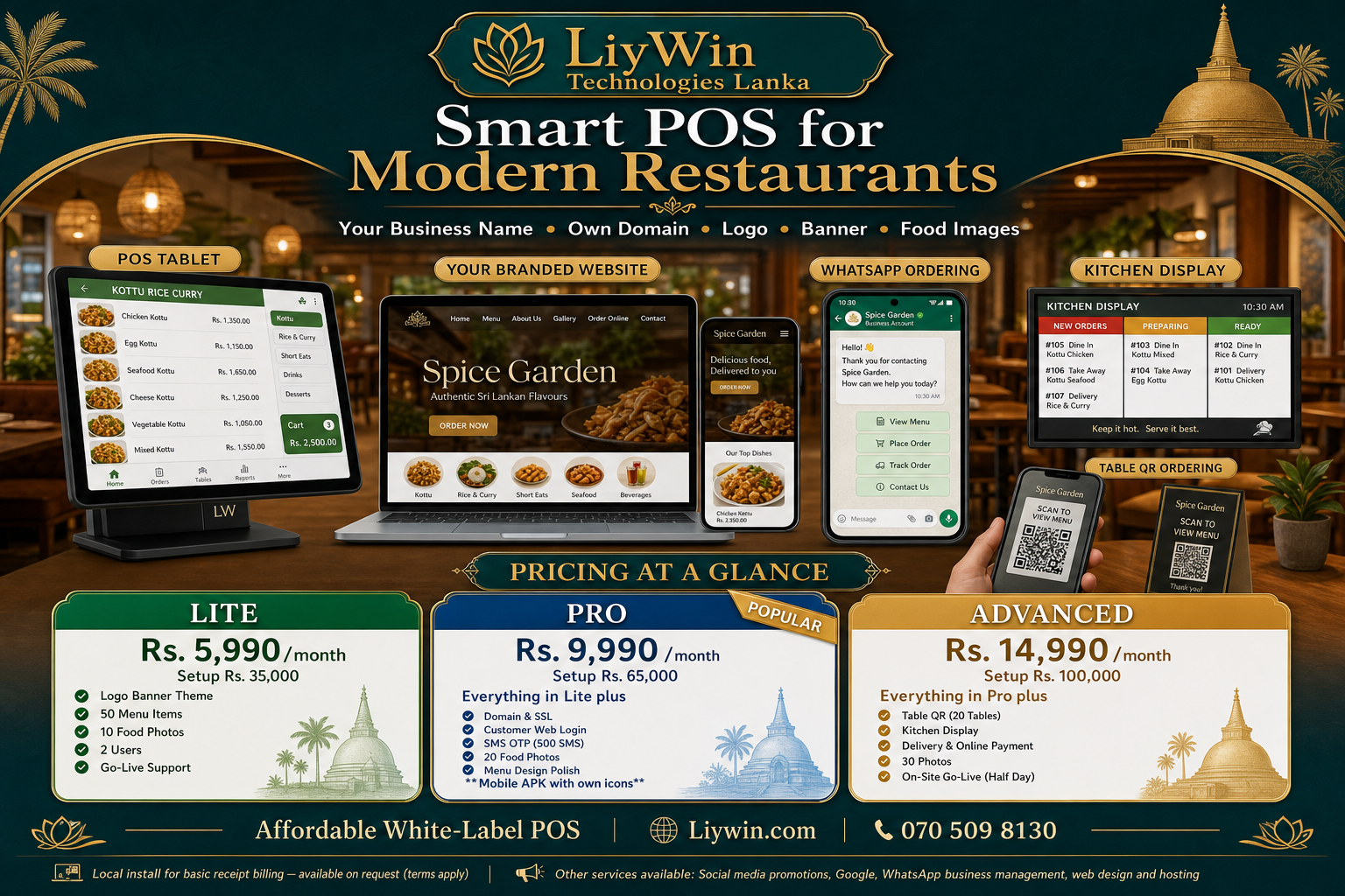 LiyWin POS pricing and device overview